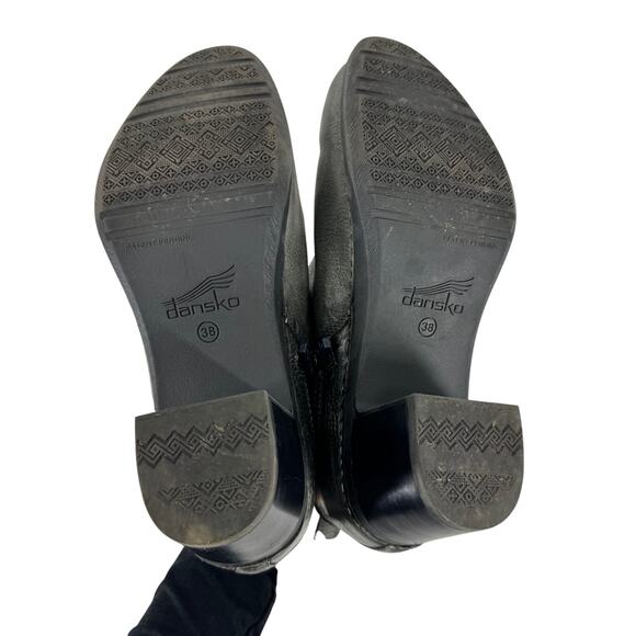 Dansko Harlene Ankle Boots Waxy Burnished Gray Booties - Picture 5 of 5